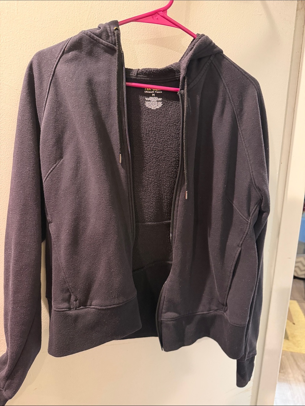 Classic Women's Hooded Zip Jacket - Black